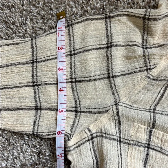 Madewell Women’s Plaid Flannel Button Down Shirt 100% COTTON Size S - Picture 6 of 9